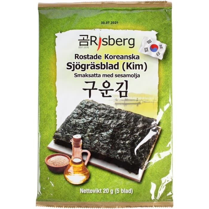 Kim Koreanska Rostade Noriblad 20g från Risberg – köp hos Delitea