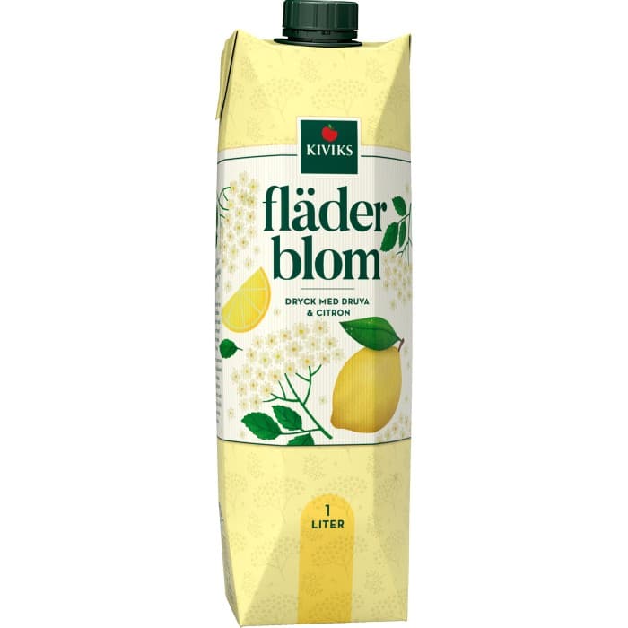 Kiviks Fläderblomsdryck med Druva & Citron 1L