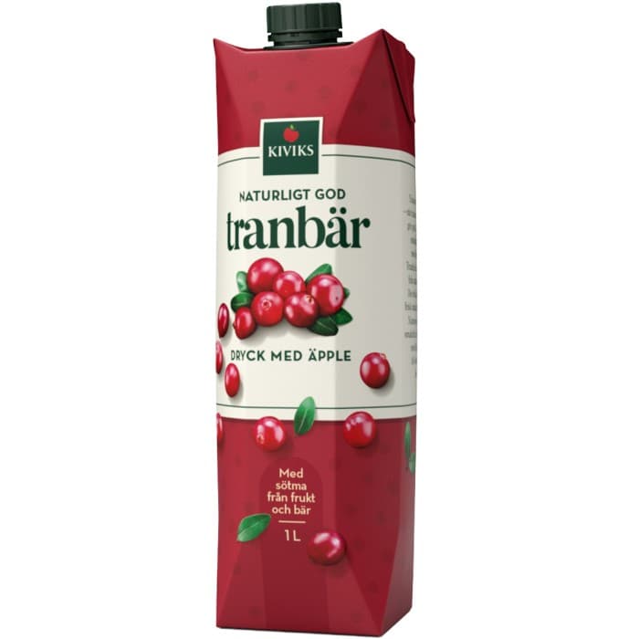 Kiviks Naturens Bästa Tranbärsdryck 1L – från Kiviks – 37 kr – hos Delitea