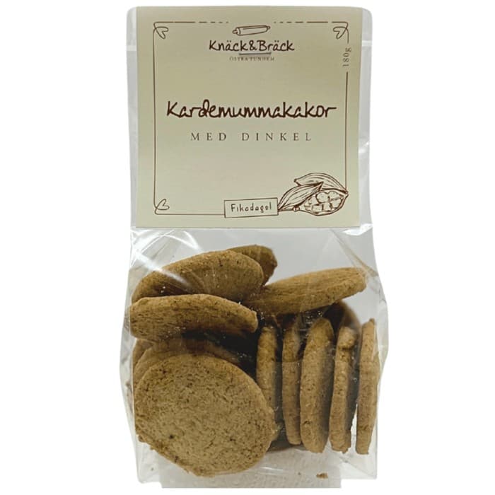 Knäck & Bräck Kardemummakakor med Dinkel 180g – från Knäck & Bräck – 65 kr – hos Delitea