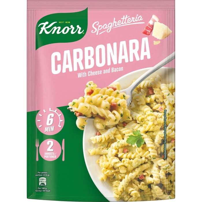 Knorr Carbonara Mix Cheese Bacon 154g