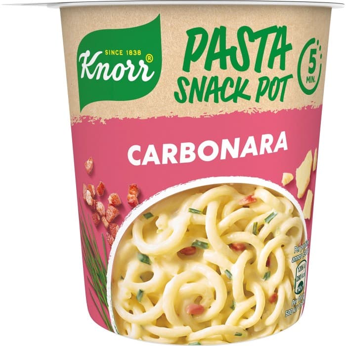 Knorr Carbonara Snack Pot 63g – från Knorr – 22 kr – hos Delitea