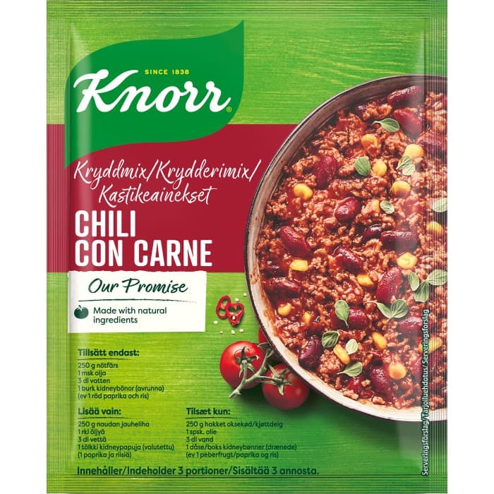 Knorr Chili Con Carne Kryddmix 47g från Knorr – köp hos Delitea