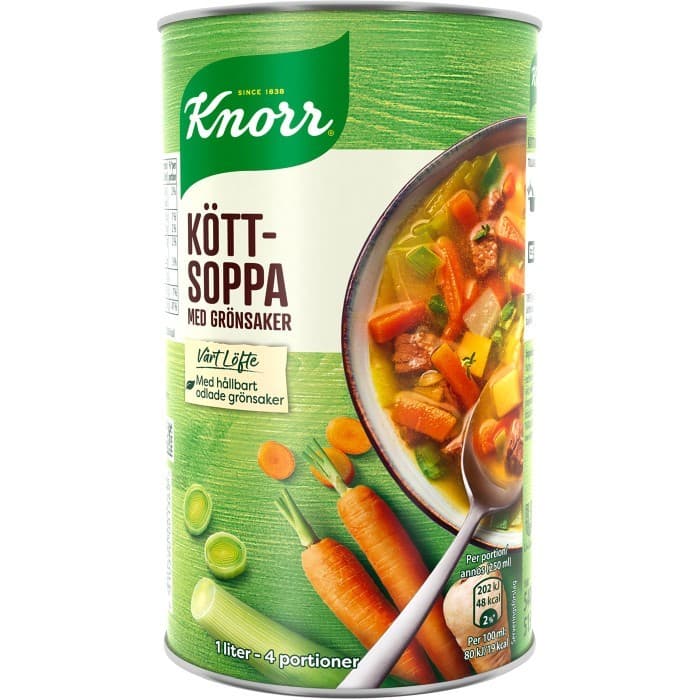 Knorr Köttsoppa med Grönsaker 540g / 1L från Knorr – köp hos Delitea