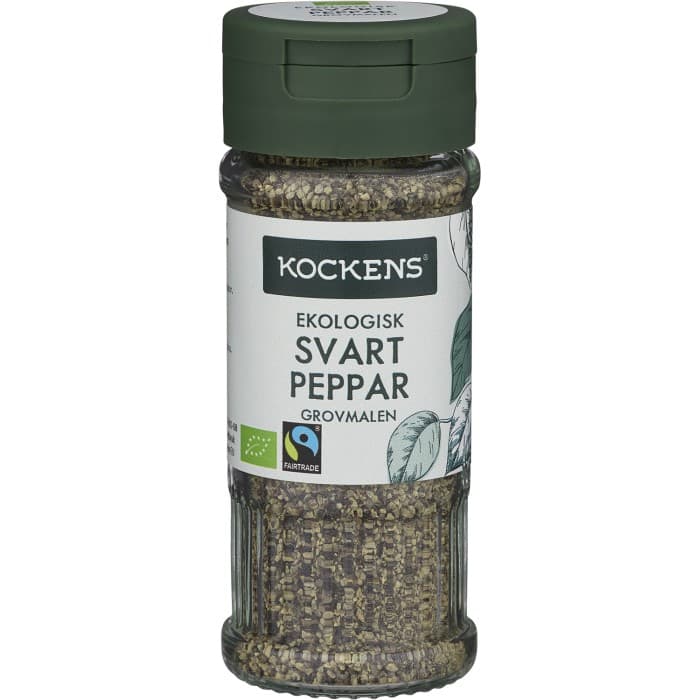 Kockens Svartpeppar Grovmalen Eko 40g