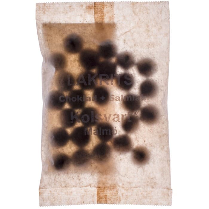 Kolsvart Choklad + Salmiak 120g