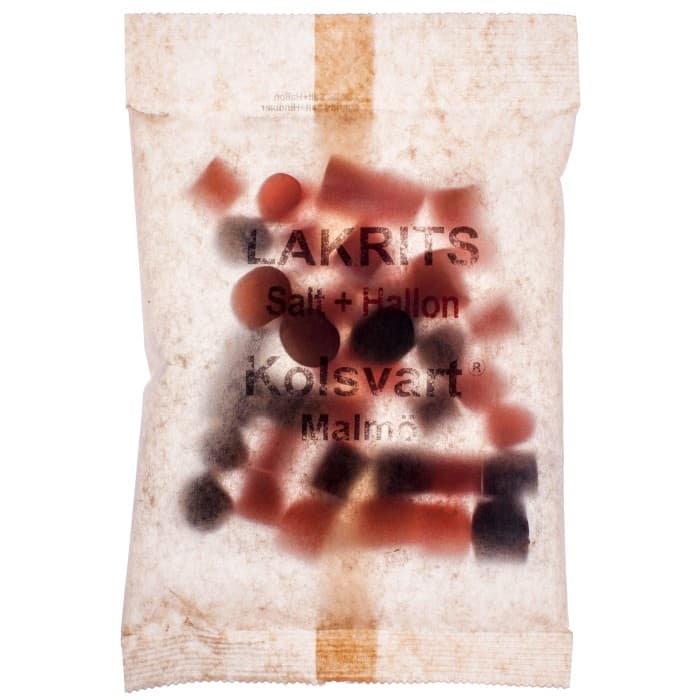 Kolsvart Salt + Hallon 120g