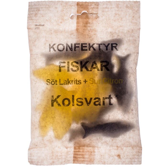 Kolsvart Söt Lakrits + Sur Citron 120g