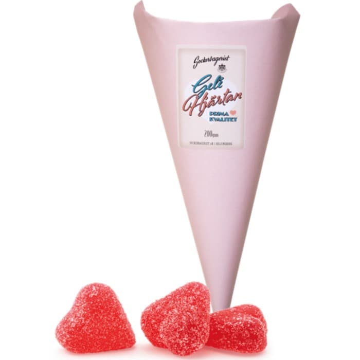 Konfektyrfabriken i Hälsingborg Gelehjärtan 200g från Konfektyrfabriken i Hälsingborg – köp hos Delitea