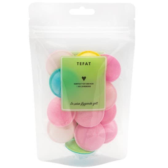Konfektyrfabriken Tefat 20g – från Konfektyrfabriken i Hälsingborg – 29 kr – hos Delitea