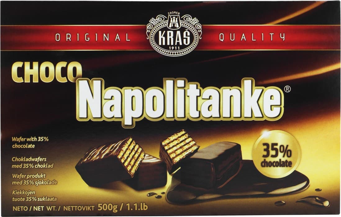 Kras Napolitanke Choklad Wafers 500g från Kras – köp hos Delitea