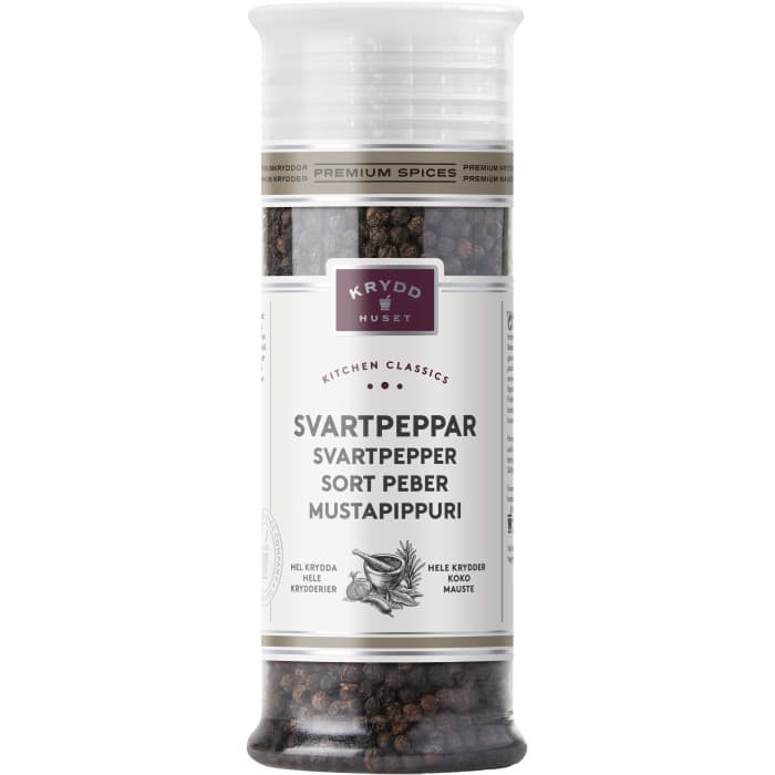 Kryddhuset Svartpeppar Hel 200g – från Kryddhuset – 79 kr – hos Delitea