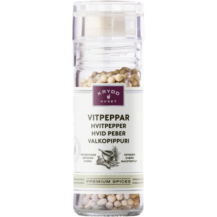 Kryddhuset Vitpeppar Kryddkvarn 60g – från Kryddhuset – 39 kr – hos Delitea
