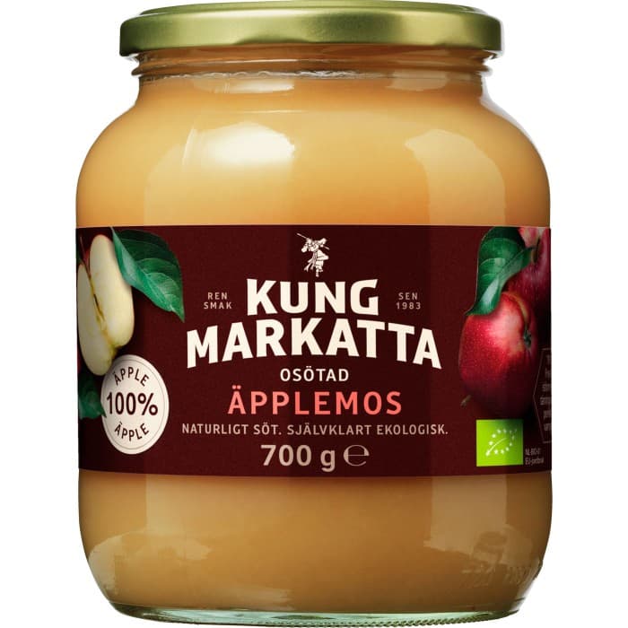 Kung Markatta Äpplemos Osötad 700g