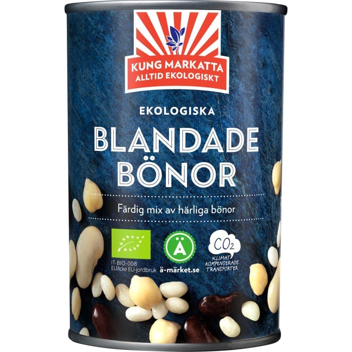 Kung Markatta Blandade Bönor Burk 400g – från Kung Markatta – 24 kr – hos Delitea