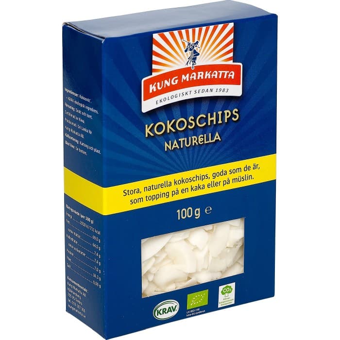 Kung Markatta Kokoschips Naturella 100g – från Kung Markatta – 35 kr – hos Delitea