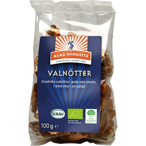 Kung Markatta Valnötter 100g – från Kung Markatta – 49 kr – hos Delitea