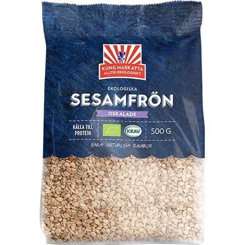 Kung Markattas Oskalade Sesamfrön 500g – från Kung Markatta – 70 kr – hos Delitea