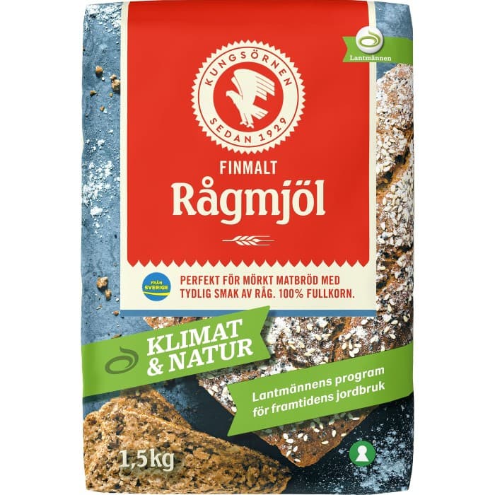 Kungsörnen Fint Rågmjöl 1.5kg