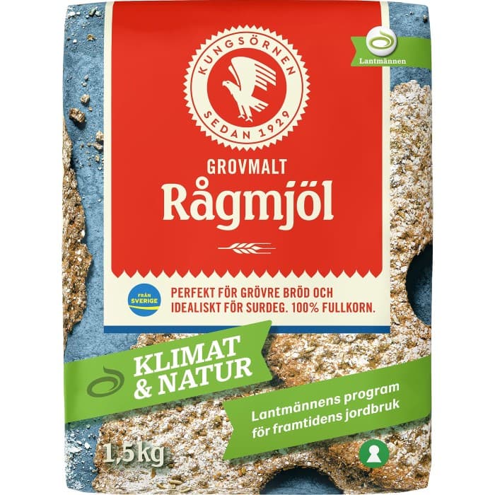 Kungsörnen Grovmalt Rågmjöl 1.5kg