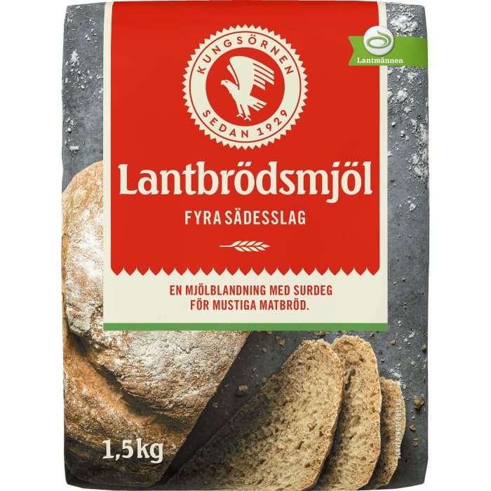 Kungsörnen Lantbrödsmjöl Fyra Sädesslag 1,5kg