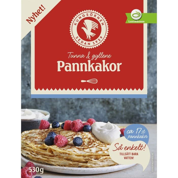 Kungsörnen Pannkaksmix 530g – från Kungsörnen – 32 kr – hos Delitea