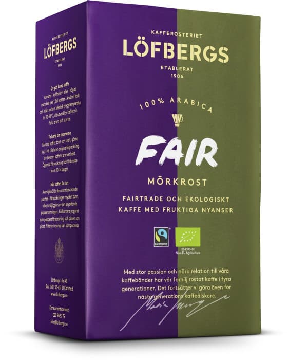 Löfbergs Kaffe FAIR Mörkrost 450g från Löfbergs - köp hos Delitea