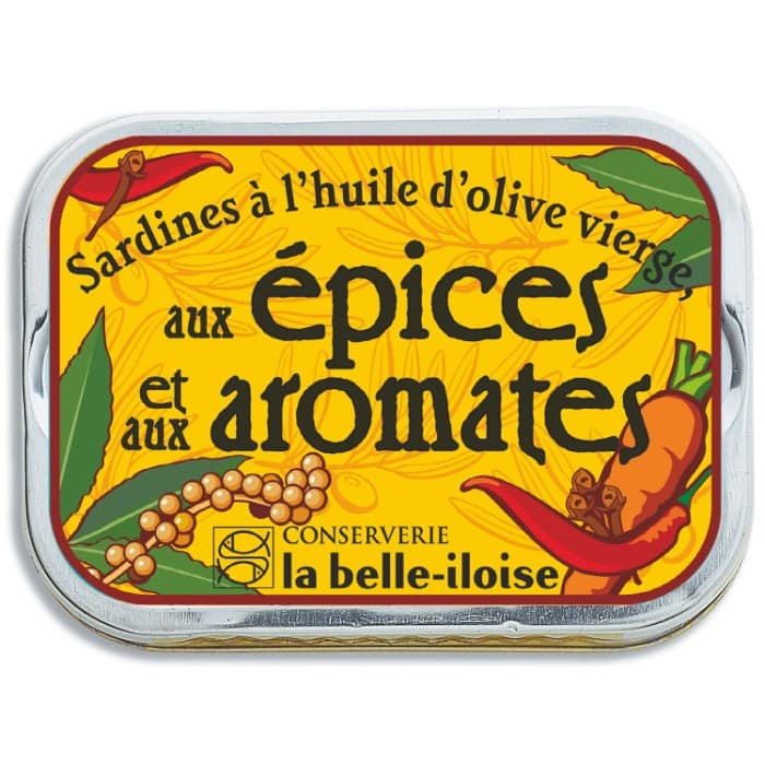 La Belle-Iloise Sardiner Heta Kryddor & Chili 115g från La Belle-Iloise – köp hos Delitea
