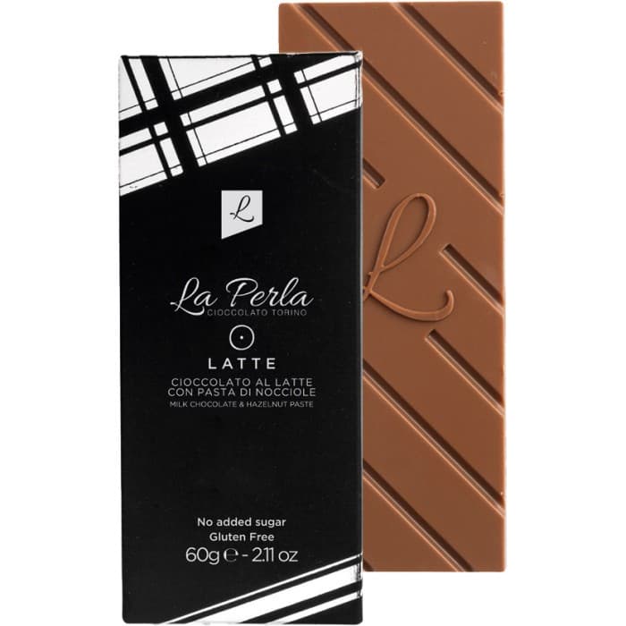 La Perla Latte Mjölkchokladnougat utan Tillsatt Socker 60g – från La Perla – 89 kr – hos Delitea