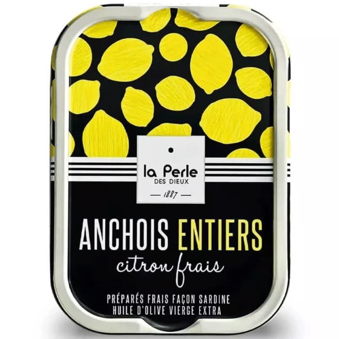 La Perle des Dieux Ansjovis med Citron 115g – från La Perle des Dieux – 84 kr – hos Delitea