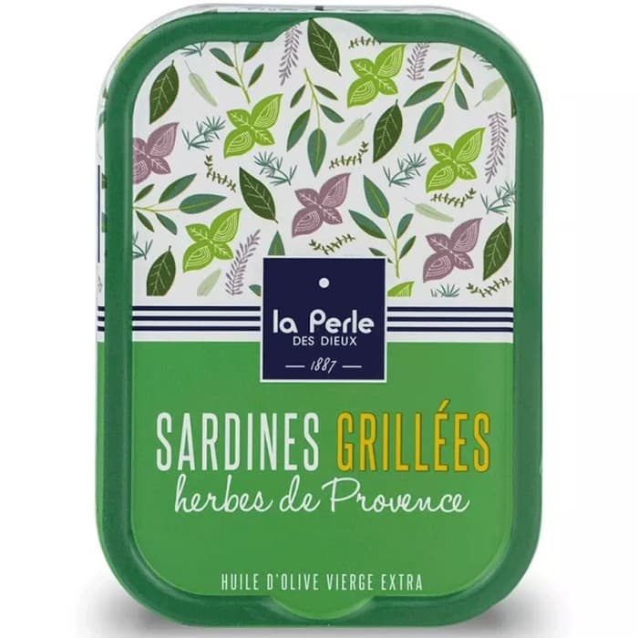 La Perle des Dieux Sardiner med Provenceörter 115g – från La Perle des Dieux – 84 kr – hos Delitea