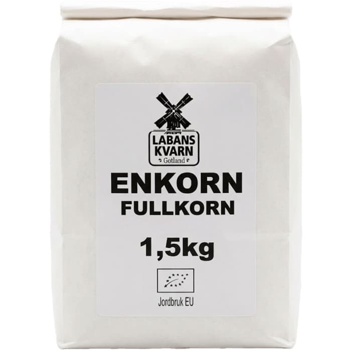Labans Kvarn Enkorn Fullkorn 1,5kg från Labans Kvarn – köp hos Delitea