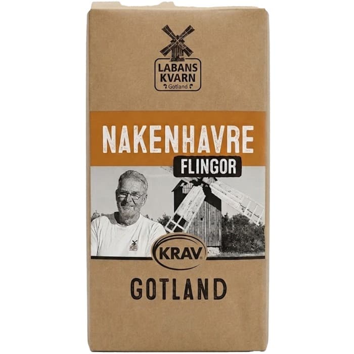 Labans Kvarn Nakenhavreflingor Krav 750g – från Labans Kvarn – 37 kr – hos Delitea