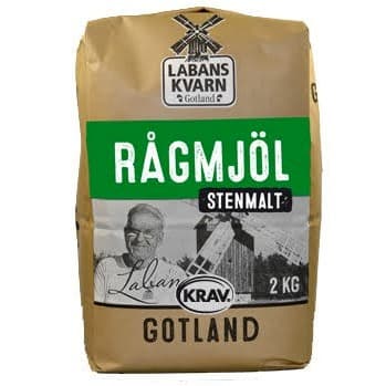 Labans Kvarn Rågmjöl Stenmalet 2kg