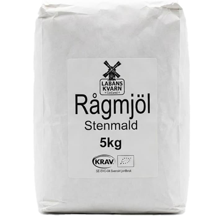 Labans Kvarn Rågmjöl Stenmalet 5kg – från Labans Kvarn – 132 kr – hos Delitea