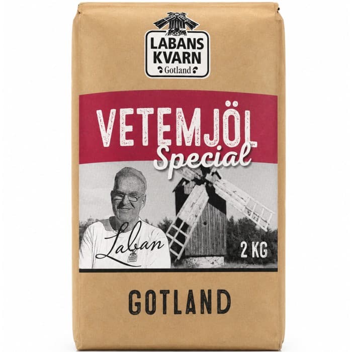 Labans Kvarn Vetemjöl Special 2kg från Labans Kvarn – köp hos Delitea