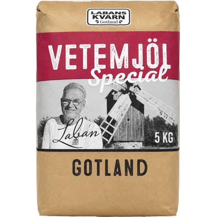 Labans Kvarn Vetemjöl Special 5kg – från Labans Kvarn – 122 kr – hos Delitea