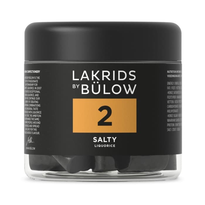 Lakrids by Bülow No.2 Salty Saltlakrits 150g från Lakrids by Bülow – köp hos Delitea