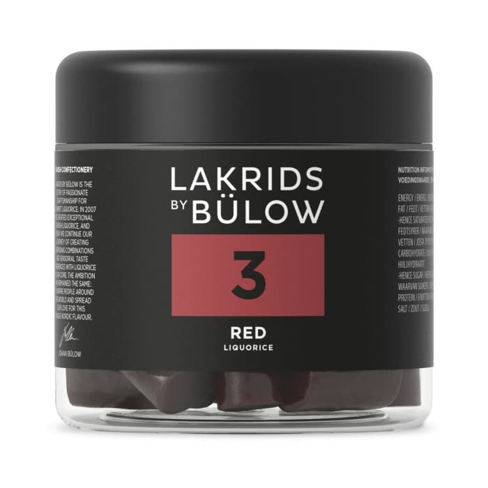 Lakrids by Bülow No.3 Red Röd Lakrits 150g från Lakrids by Bülow – köp hos Delitea