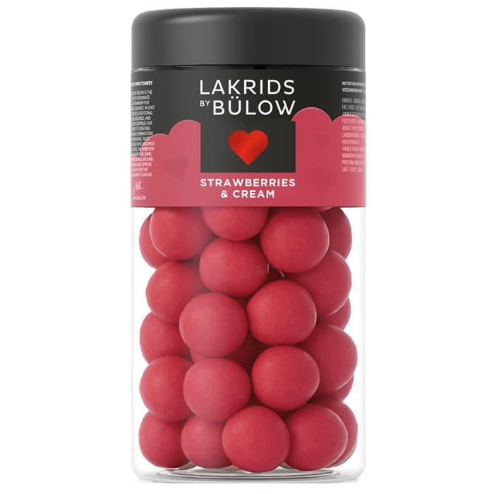 Lakrids by Bülow Strawberries & Cream 270g – från Lakrids by Bülow – 185 kr – hos Delitea