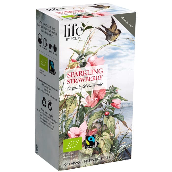 Life by Follis Sparkling Strawberry Te EKO 20-pack – från Life by Follis – 29 kr – hos Delitea