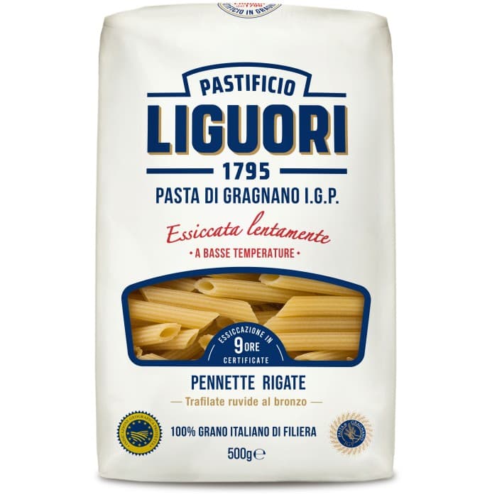 Liguori Penne Rigate No 43 IGP 500g från Pastificio Liguori – köp hos Delitea