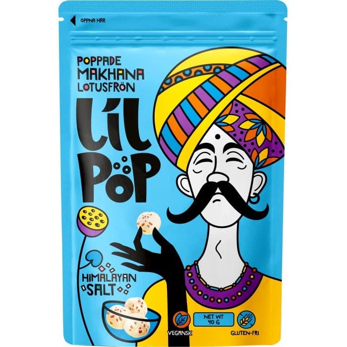 Lil Pop Poppade Lotusfrön Himalayan Salt 40g