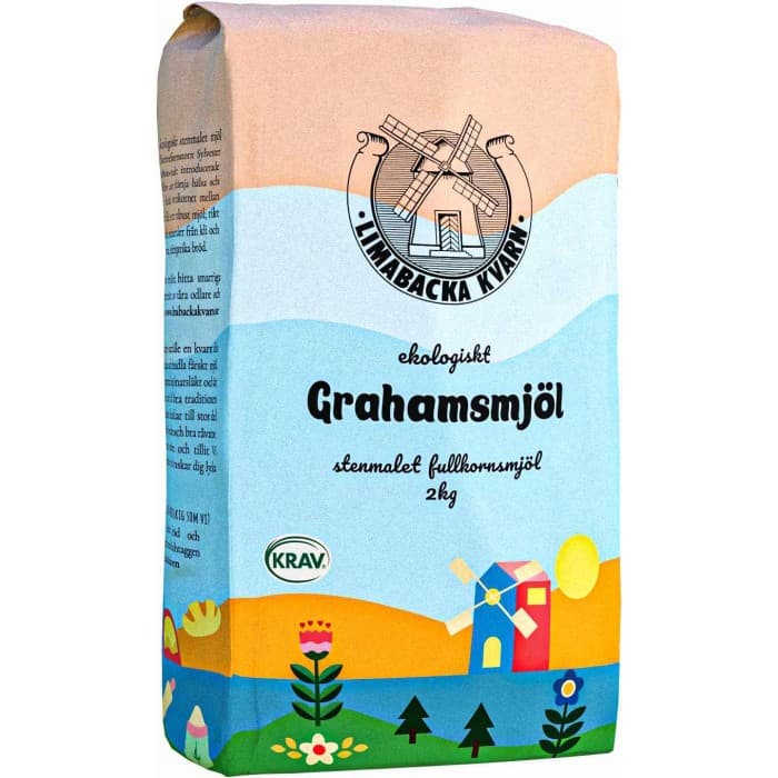Limabacka Kvarn Grahamsmjöl 2kg – från Limabacka Kvarn – 54 kr – hos Delitea
