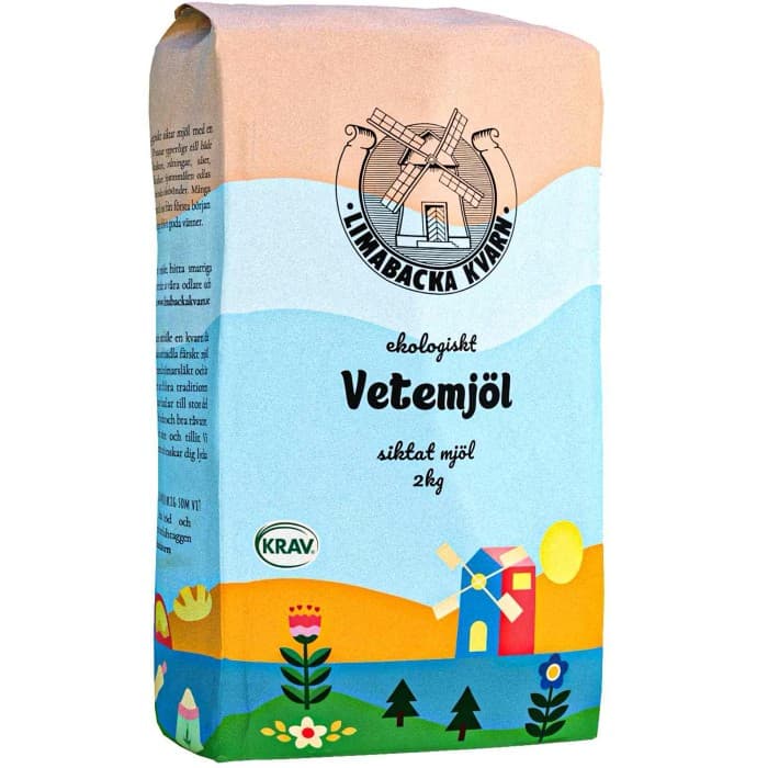 Limabacka Kvarn Vetemjöl 2kg – från Limabacka Kvarn – 51 kr – hos Delitea