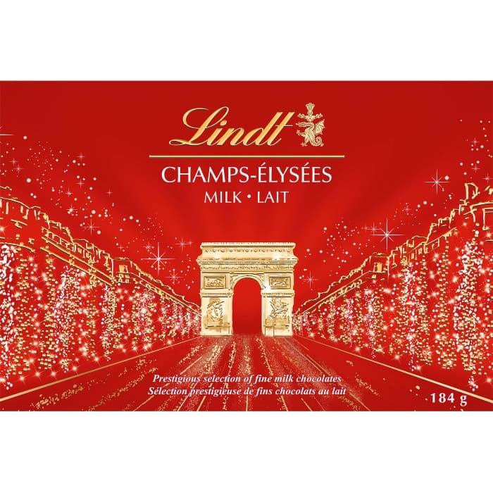 Lindt CHAMPS ÉLYSÉES Mjölkchoklad Chokladask 184g