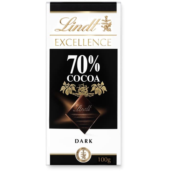 Lindt EXCELLENCE 70% Kakao Mörk Choklad 100g – från Lindt – 44 kr – hos Delitea