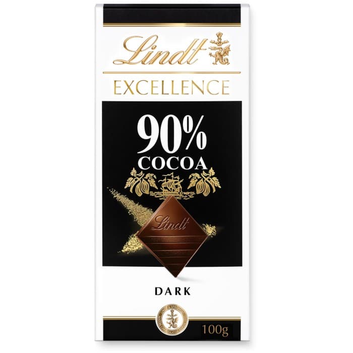 Lindt EXCELLENCE 90% Kakao Mörk Choklad 100g – från Lindt – 44 kr – hos Delitea