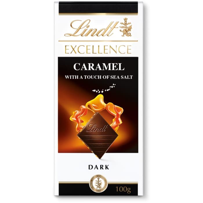 Lindt EXCELLENCE Karamell & Havssalt Mörk Choklad 100g – från Lindt – 44 kr – hos Delitea