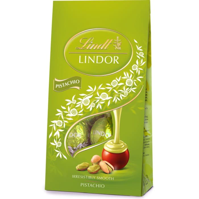 Lindt LINDOR Pistage Mjölkchoklad Praliner 137g från Lindt – köp hos Delitea